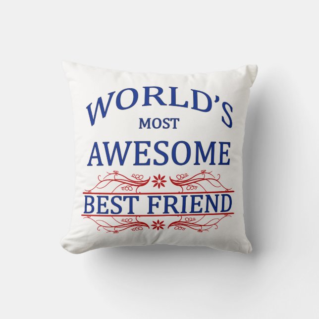 's Werelds meest Geweldige beste vriend Kussen (Voorkant)