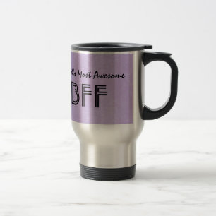 's Werelds meest Geweldige BFF Paarse cadeaupost B Reisbeker
