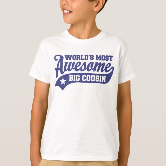 's Werelds meest Geweldige Big Cousin T-shirt (Voorkant)