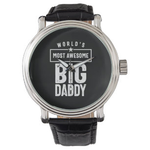 's Werelds meest Geweldige Big Papa   Vader Grandf Horloge