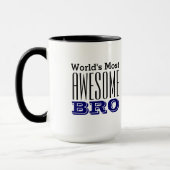 's Werelds meest GEWELDIGE BRO-tekstontwerp Mok (Links)