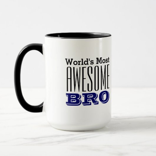 's Werelds meest GEWELDIGE BRO-tekstontwerp Mok (Links)