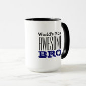 's Werelds meest GEWELDIGE BRO-tekstontwerp Mok (Voorkant rechts)