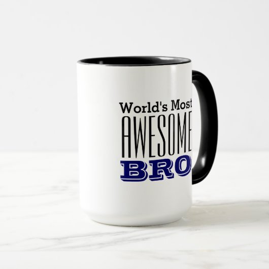 's Werelds meest GEWELDIGE BRO-tekstontwerp Mok (Voorkant rechts)