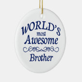 's Werelds meest Geweldige broer Keramisch Ornament (Rechts)