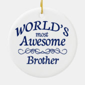 's Werelds meest Geweldige broer Keramisch Ornament (Achterkant)
