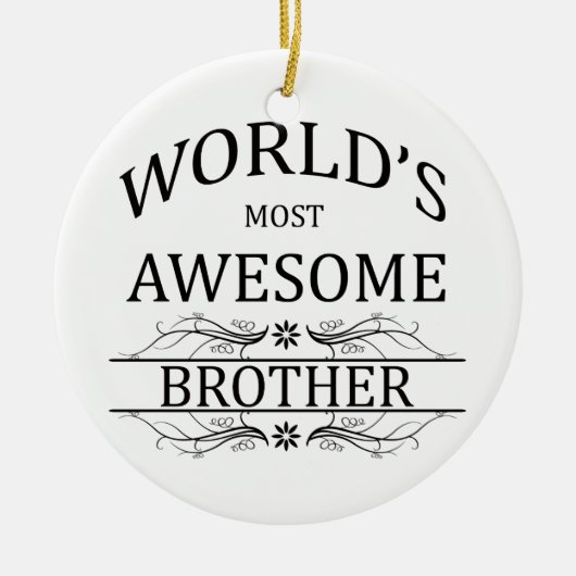 's Werelds meest Geweldige broer Keramisch Ornament (Voorkant)