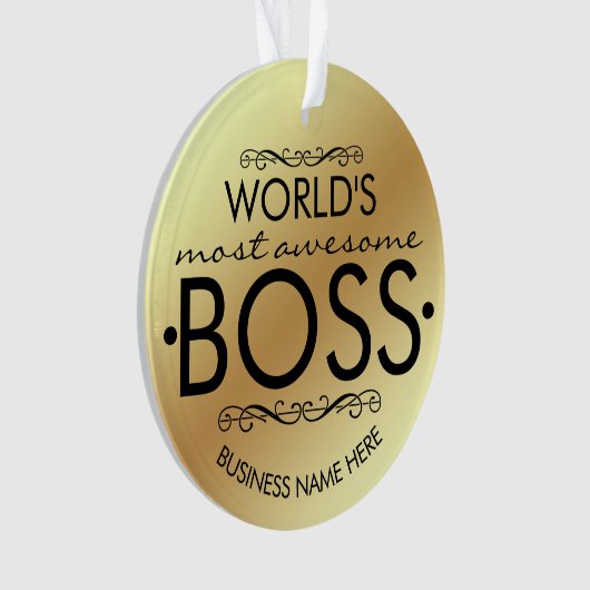 's Werelds meest geweldige cadeaubon Ornament (voorkant)