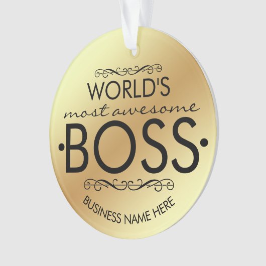 's Werelds meest geweldige cadeaubon Ornament (voorkant)