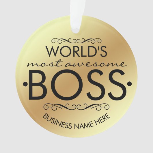 's Werelds meest geweldige cadeaubon Ornament (voorkant)