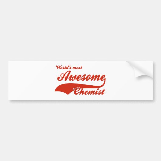 's Werelds meest Geweldige chemicus Bumpersticker (Voorkant)