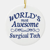 's Werelds meest Geweldige chirurgische techniek Keramisch Ornament (Voorkant)