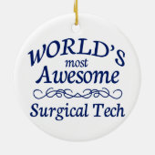 's Werelds meest Geweldige chirurgische techniek Keramisch Ornament (Achterkant)