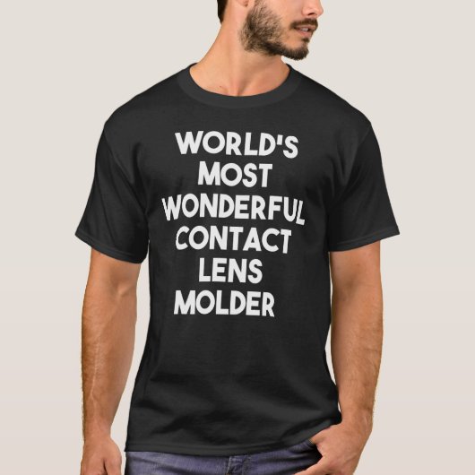 's Werelds meest geweldige contactlenzen T-shirt (Voorkant)