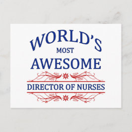 's Werelds meest Geweldige directeur Verpleegkundi Briefkaart