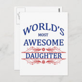 's Werelds meest Geweldige dochter Briefkaart (Voorkant / Achterkant)