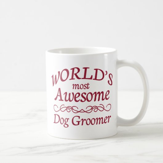 's Werelds meest Geweldige Dog Groomer Koffiemok (Rechts)