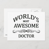 's Werelds meest Geweldige dokter Briefkaart (Voorkant / Achterkant)