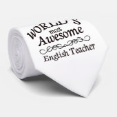 's Werelds meest Geweldige Engelse leraar Stropdas (Opgerold)