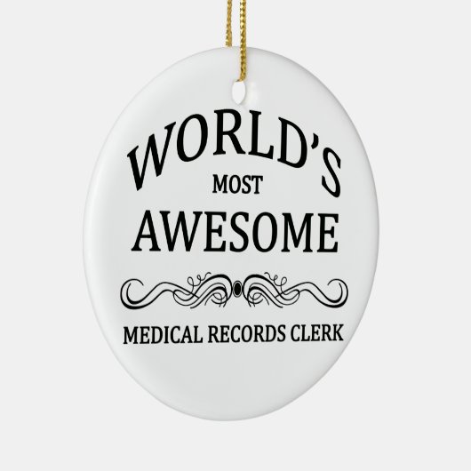 's Werelds meest Geweldige geneeskundige registrat Keramisch Ornament (Rechts)