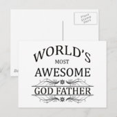 's Werelds meest Geweldige God Vader Briefkaart (Voorkant / Achterkant)