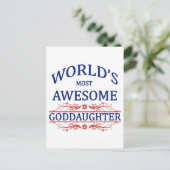 's Werelds meest Geweldige goddochter Briefkaart (Staand voorkant)