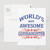 's Werelds meest Geweldige goddochter Briefkaart (Voorkant / Achterkant)