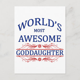 's Werelds meest Geweldige goddochter Briefkaart