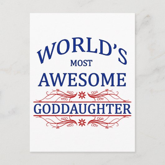 's Werelds meest Geweldige goddochter Briefkaart (Voorkant)