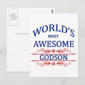 's Werelds meest Geweldige Godson Briefkaart (Voorkant / Achterkant)