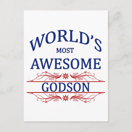 's Werelds meest Geweldige Godson Briefkaart (Voorkant)