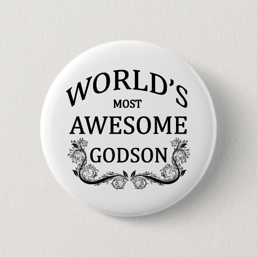 's Werelds meest Geweldige Godson Ronde Button 5,7 Cm (Voorkant)