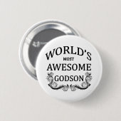 's Werelds meest Geweldige Godson Ronde Button 5,7 Cm (Voorkant /achterkant)