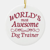 's Werelds meest Geweldige hond-trainer Keramisch Ornament (Voorkant)