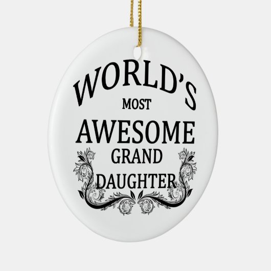 's Werelds meest Geweldige kleindochter Keramisch Ornament (Rechts)