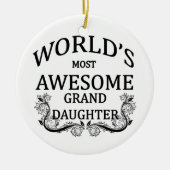 's Werelds meest Geweldige kleindochter Keramisch Ornament (Voorkant)