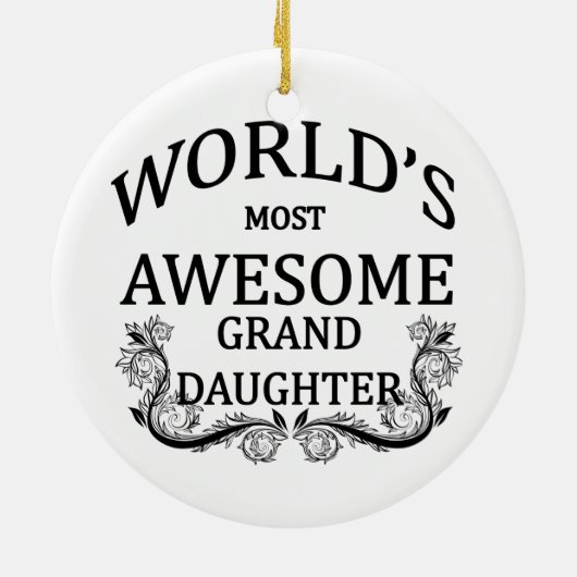 's Werelds meest Geweldige kleindochter Keramisch Ornament (Achterkant)