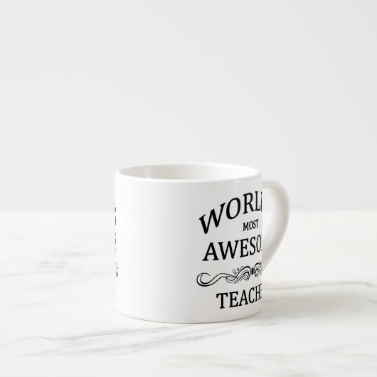 's Werelds meest Geweldige leraar Espresso Kop (Voorkant rechts)