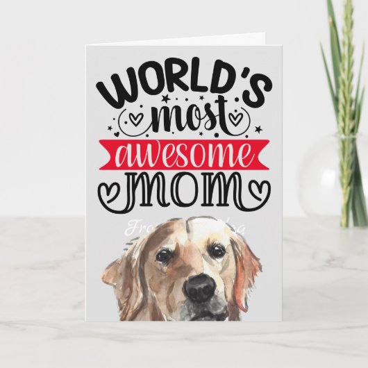 's Werelds meest geweldige mama Happy-moederdag Bedankkaart (Voorkant)