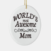 's Werelds meest Geweldige mama Keramisch Ornament (Rechts)