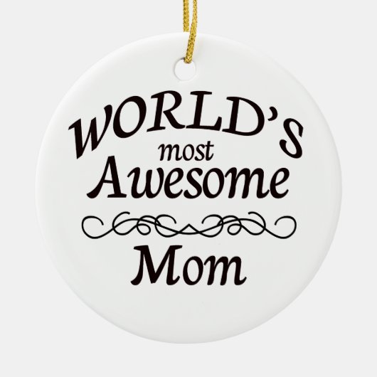 's Werelds meest Geweldige mama Keramisch Ornament (Voorkant)