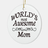 's Werelds meest Geweldige mama Keramisch Ornament (Links)