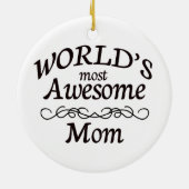 's Werelds meest Geweldige mama Keramisch Ornament (Achterkant)