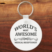's Werelds meest Geweldige medisch receptioniste Sleutelhanger (Voorkant)