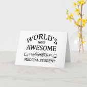 's Werelds meest Geweldige medische student Kaart (Gele Bloem)