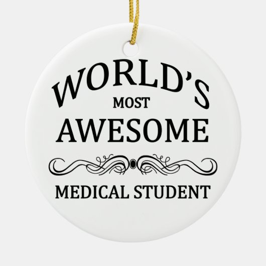 's Werelds meest Geweldige medische student Keramisch Ornament (Voorkant)