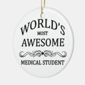 's Werelds meest Geweldige medische student Keramisch Ornament (Links)