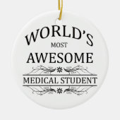 's Werelds meest Geweldige medische student Keramisch Ornament (Voorkant)