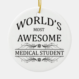 's Werelds meest Geweldige medische student Keramisch Ornament