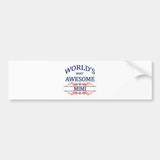 's Werelds meest Geweldige Mimi Bumpersticker (Voorkant)